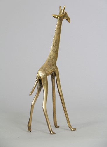 Vintage african brass giraffe - vintage,