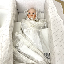 Danbury Mint 'A Christening' Collectible Porcelain Doll Boxed with Papers
