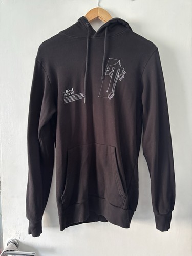 Trapstar graphic black hoodie - trapstar,