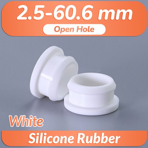 White 6mm silicone - white,