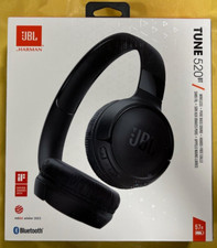 JBL Tune 520BT Wireless On-Ear Headphones Pure Bass Sound 57h Battery BLACK USED