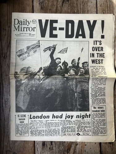 Day daily mirror reprint - ve-day!,