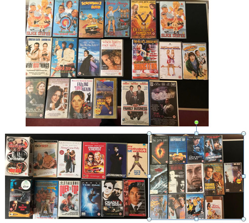 Vhs tapes films action - vhs,