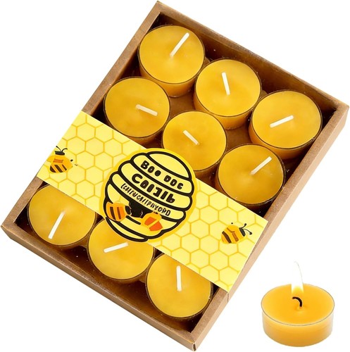 Pure beeswax tea lights - pure,