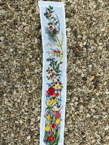 Completed cross stitch panel - completed,