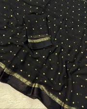Geogrette black saree - geogrette,