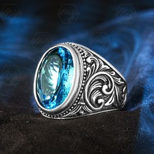 925 Sterling Silver Aquamarine