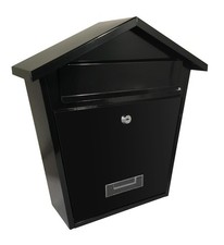Curved Top Black PST41 Post Box