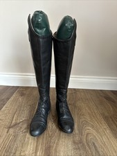 Mountain Horse Soft Leather Riding Boots Size 4 Black