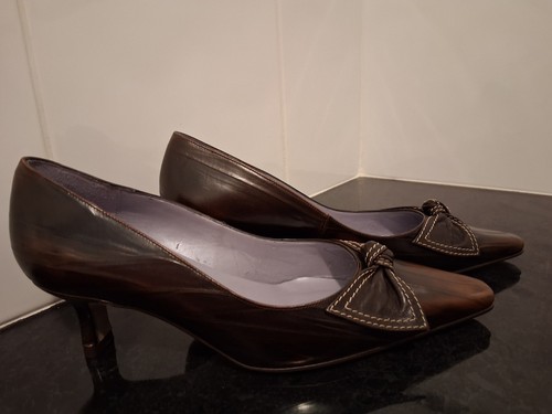 Ladies brown van - ladies', leather
