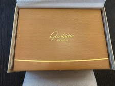 Glashütte Watch Box . Maple Lacquer with outer box with Eye magnifier. 
