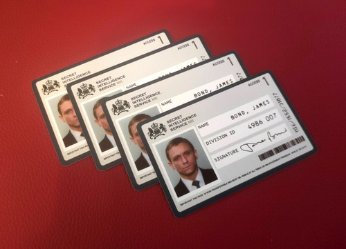 Prop james bond id badge - bond,