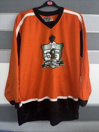 Orange black hockey - &,