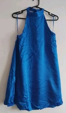 Womans Zara Blue Satin Style