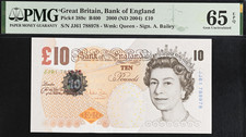 Ten pound note - £10,