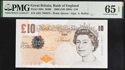 Ten pound note 389c - ten, b400