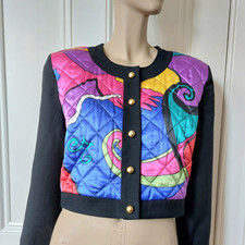 Vintage Silk Betty Barclay 80's  Cropped Jacket Dynasty Prince Of Bel Air Dallas