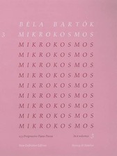 Bela Bartok Mikrokosmos Progressive Piano Pieces Music Book Vol 3 New Edition C6