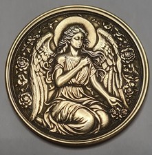 Brass Guardian Angel Coin –