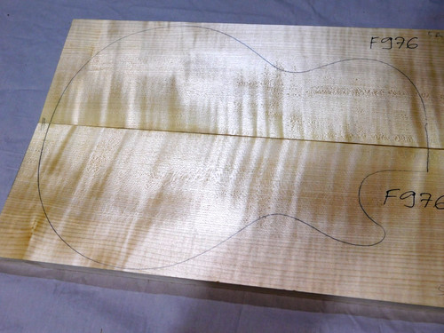 Flame maple carved - flame, for