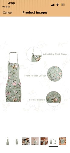 Women apron floral vintage - apron,