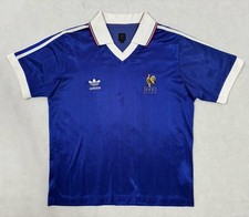 France 1982 Adidas Originals Home Football Shirt #10 Size: Adults Medium