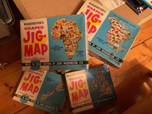 Waddingtons jig map - map, britain