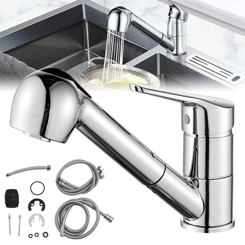 Chrome combi mixer tap - chrome, pull