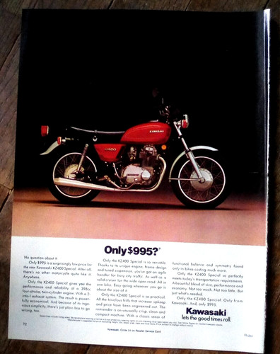 1976 kawasaki 400 - kz,