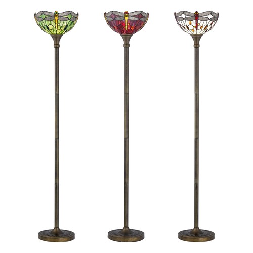 Tiffany floor lamp - tiffany, dragonfly
