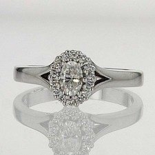 Oval Cut 1.80Ct Diamond 14k