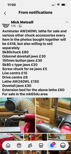 Axminster aw240wl woodturning - axminster,