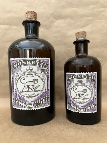 Empty monkey47 gin - empty, liquor