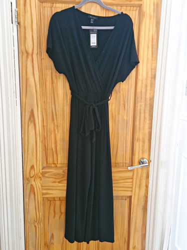New look black ribbed jersey - look,
