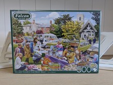 Village Church Car Boot Sale Jigsaw Puzzle 500 Pieces Falcon De Luxe NEW Sealed