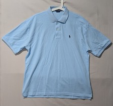 Polo Ralph Lauren Mens Classic Fit 100% Cotton Blue Polo Shirt Size XXL