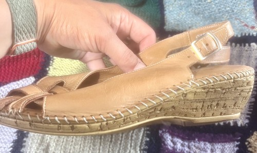 Pavers tan leather slingback - pavers,