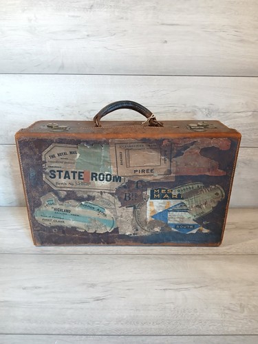 Vintage leaver suitcase - vintage,