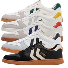 Mens Hummel Perfekt SP Court Classic Casual Smart Trainers Shoes Sizes 7 to 12