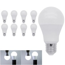 8 Pack E27 Medium Screw LED