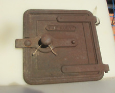 Antique Cast Iron Stove Door Hatch Oven Vintage Old Reclaim Victorian 12.5"W