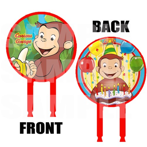 Curious george cake topper - curious, 6"