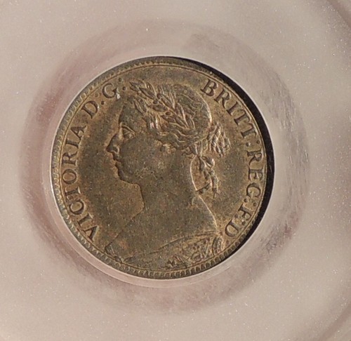 1885 victoria farthing cgs - victoria,