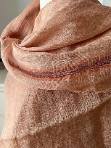 100 linen zara pinky beige - linen,