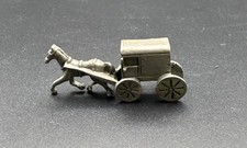 Vintage Cast Metal Horse-Drawn