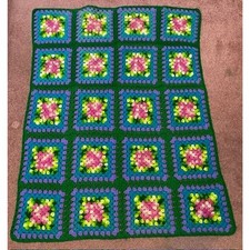 Vintage 70s Hand-Crocheted