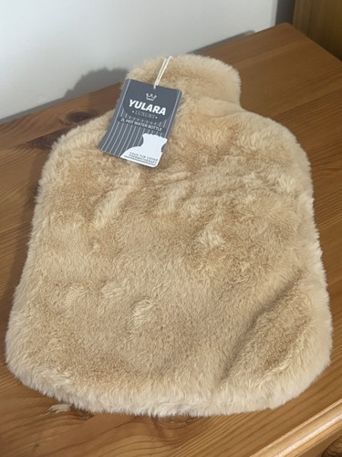 Hot water bottle with cover - water,