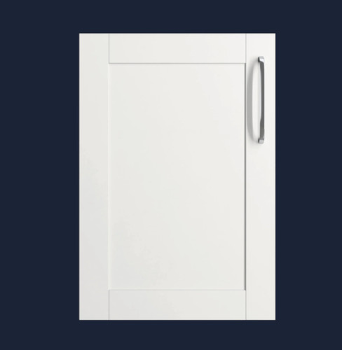 White shaker kitchen - white,