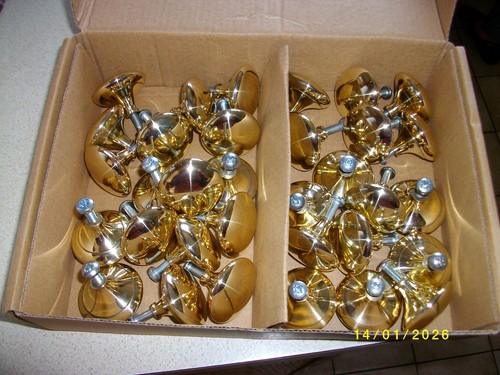 Polished brass 38mm cupboard