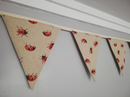 Ladybird fabric bunting - fabric,